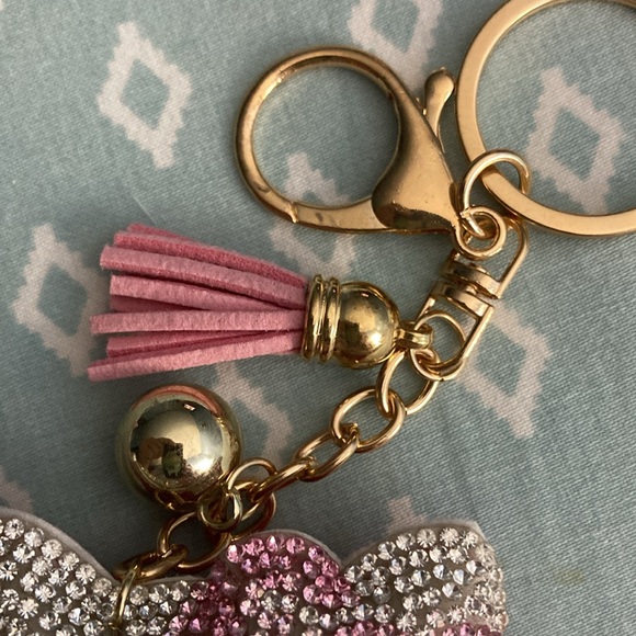 Hello Kitty Key Chain. NWT Crystals all over face with pink crystals on bow. - Picture 4 of 4